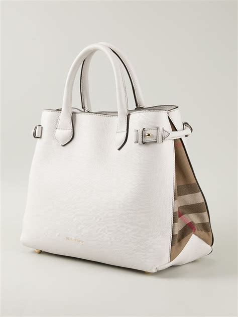 burberry medium banner leather bag white|burberry banner house.